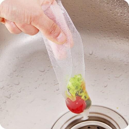 100Pcs Disposable Sink Strainer Bag Kitchen Bathroom Hair Prevent Sink Colanders Strainers Sink Drain Hole Trash Strainer Mesh