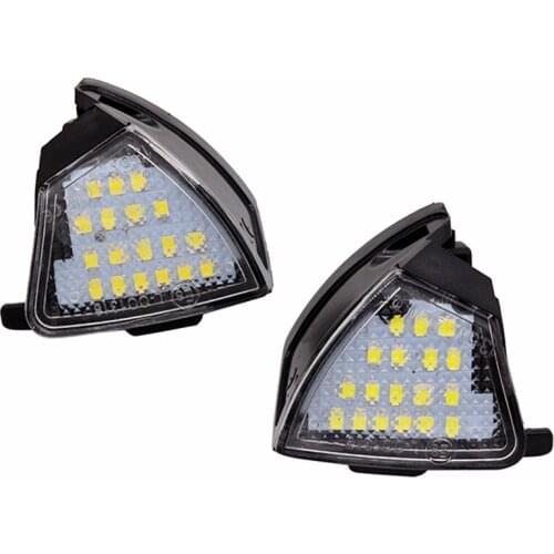 2Pcs/Set License Plate Light For Volkswagen Eos 06 Jetta 06-11 Passat 06-11 LED Light For Car License Number Plate Light Lamp