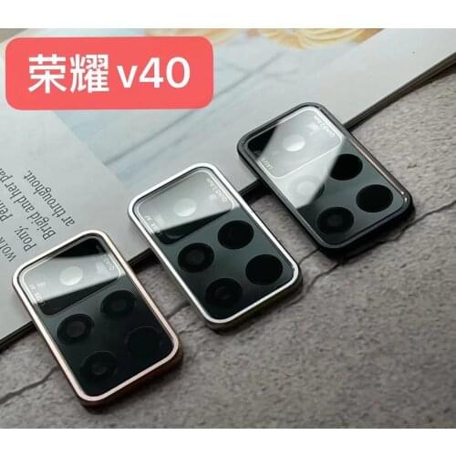 2021 Aluminum Alloy Tempered Glass Cover For Huawei Honor V40 Metal Camera Protective Glass For Huawei Honor V40