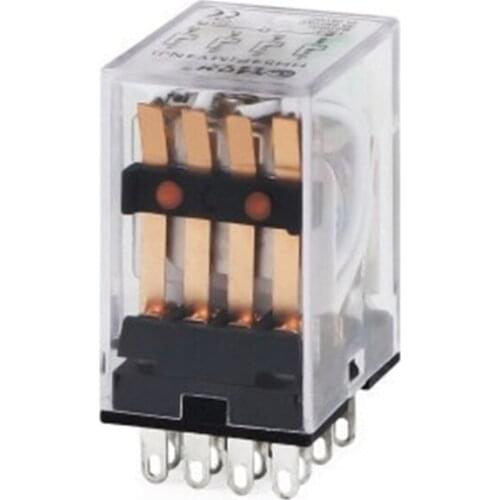 2021 New Electromagnetic Power Relay 4NO + 4NC 14 Pin 3A Micro Mini Relay DC12V/AC220V/DC24V with Led Indicator Easy to Install