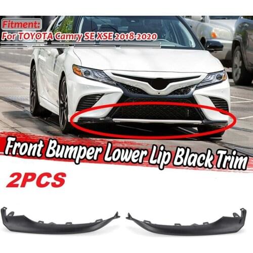2X Front Bumper Splitter Lip Grille Lower Trim Molding Diffuser Cover Trim for TOYOTA Camry SE XSE 2018-2020 5312433050