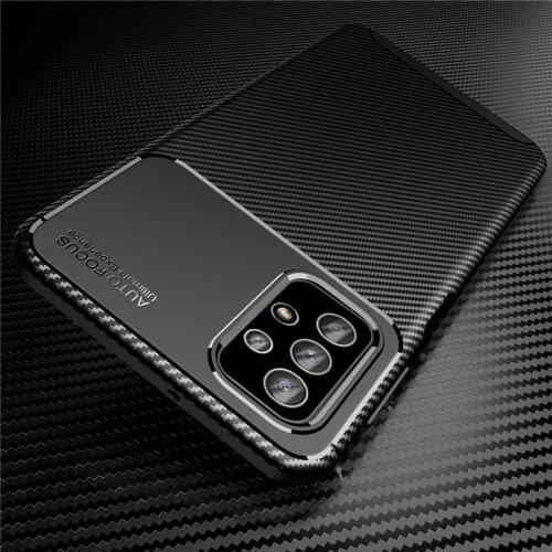 A32 Case Carbon Fiber Silicone Case for Samsung Galaxy A52 A72 A02 A02S A12 A32 A42 5G Soft TPU Shockproof Back Bumper Cover