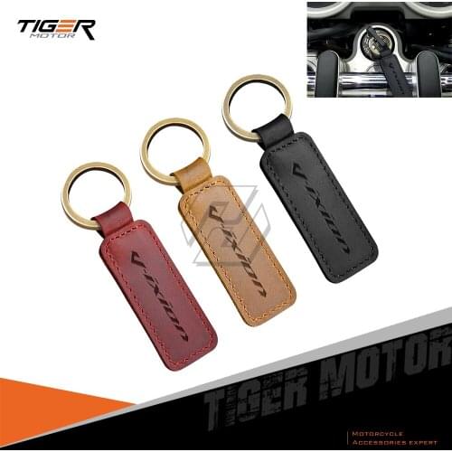 Motorcycle Cowhide Keychain Key Ring Case for Yamaha V-IXION 150 155 R