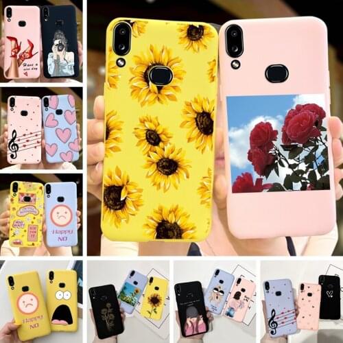 Sunflower Painting For Funda Samsung Galaxy A10 Case Soft Silicon Back Cover For Samsung A10 2019 A 10 A10S Coque A105F A107F