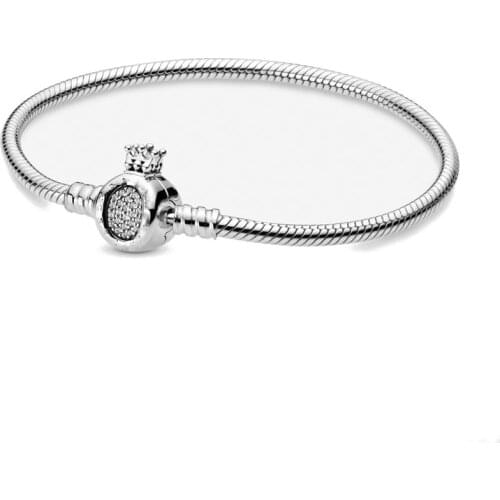 European Crown Clip Charms Bracelet Bangles Diy Jewelry For Women Men Girl Boy Z011