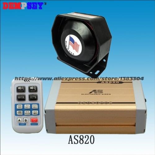 FS AS820 200W Wireless siren with MP3 playback function Propaganda broadcasts inserted U disk with 200W speaker