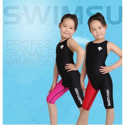 Girls'Professional Training Swimwear One Piece SwimSuit Children Racing Competition Swimming Suit Surfing Water Sport Beach Wear