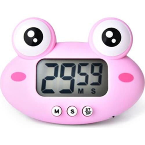 Magnetic LCD Digital Kitchen Countdown Timer Alarm with Stand Green Pink Kitchen Timer Practical Cooking Timer Alarm Clock