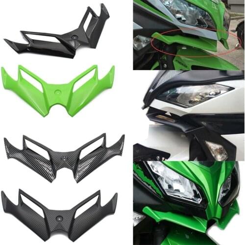 Motorcycle For Kawasaki Ninja 250/300 NINAJA 250/300 EX300 Motorcycle ABS Plastic Spoiler Aerodynamic Appearance Front Fairing