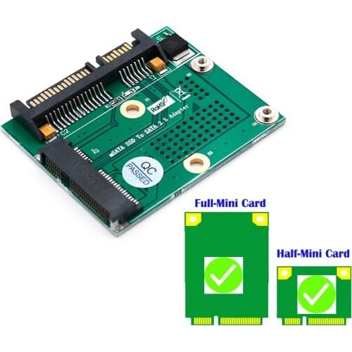 Msata SSD to SATA 2.5’’ Adapter Card With Metal Extension Bracket