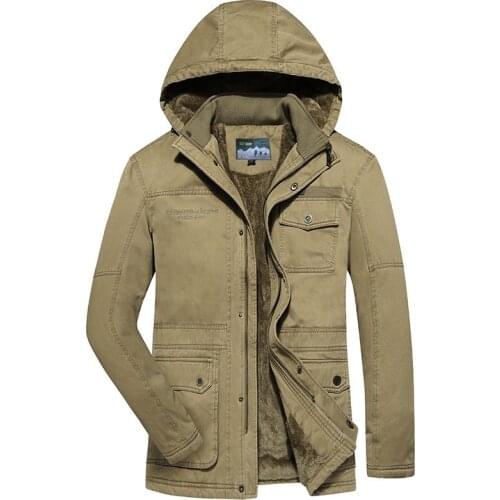 2021 Military Mens Bomber Classic Cotton Jackets Winter Male Thick Warm Coats Hooded Casual Streetwear Slim Pilot Windbreaker5X