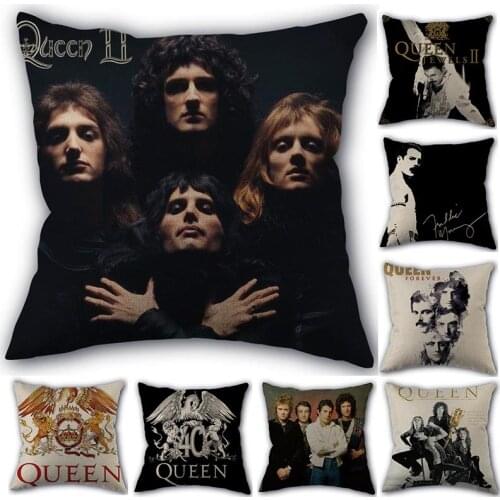 Custom Pillowcase Queen Band High Quality Home Textile Cotton Pillow Covers Wedding Decorative Pillow Cover Square 45X45cm