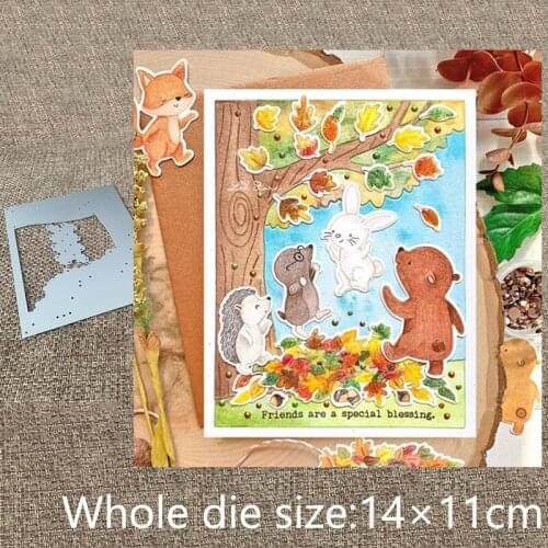 New Design Craft Metal stencil mold Cutting Dies Oak Tree Scene decoration scrapbook die cuts Album Paper Card Craft Embossing