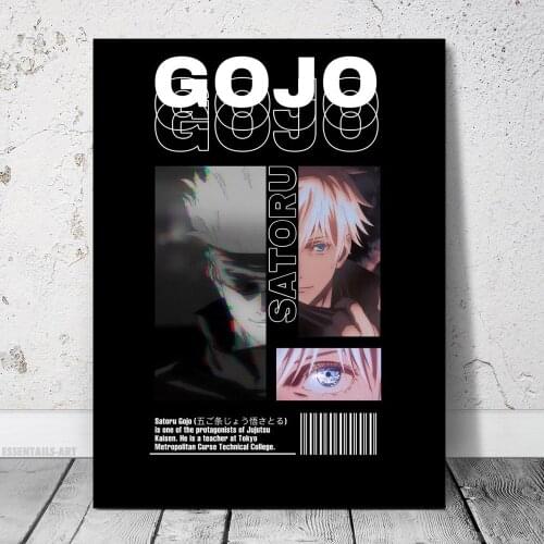 Satoru Gojo Jujutsu Kaisen Anime Manga Canvas Wall Art Poster Painting Bedroom Study Living Room Decoration Print Home Decor