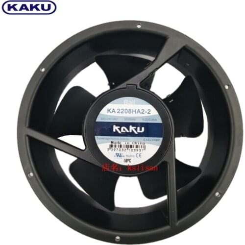 Kaku KA2208HA2-2 Server Cooling Fan AC 220V 0.29A 222x222x80mm