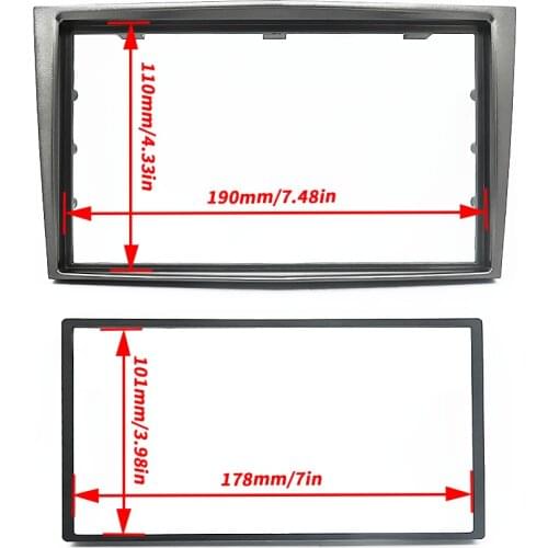 Radio Stereo Panel for Opel Astra Antara Corsa Zafira Double 2 Din Fascia Dash Installation Trim Kit Face Plate Bezel