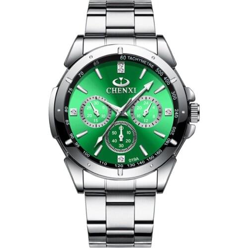 Luxury Silver Quartz Watches Ladies Rhinestone Wristwatches Fashion luminous waterproof steel strap watch for Men couple watch