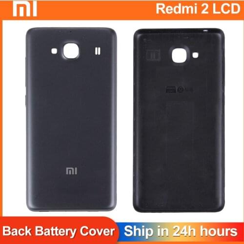 AAA Quality For Redmi 2 Matte Frosted Battery Back Cover Door for Xiaomi Redmi2 hongmi 2 battery coverReplacement Parts