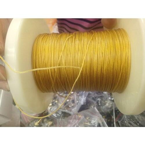 1 Reel yellow 500M DIY 1-core Earphone Audio Upgrade cable for headphone Headset Single Crystal Copper New
