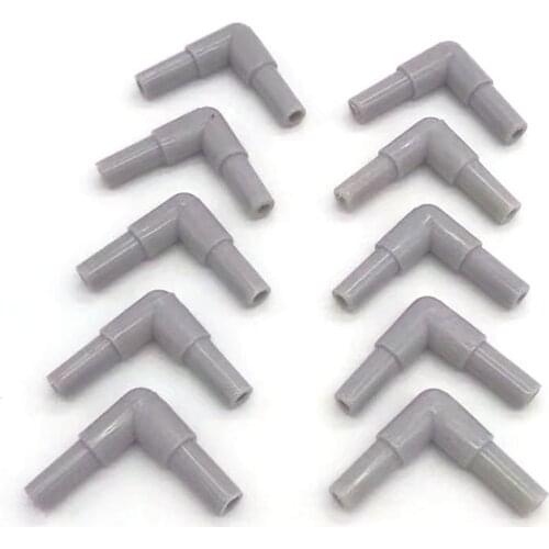 10pcs/lot 4mm Elbow Connector Aquarium Accessories Fish Tank Air Pump Connector Control Valve Air Pipe Tube Accessories 2021 New