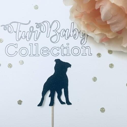 12pcs Pitbull cupcake toppers, dog cupcake toppers Cake cupcake topper, dog Birthday party cupcake topper