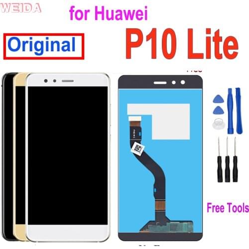 5.2" Original LCD for Huawei P10 lite LCD Display Touch Screen Digitizer Assembly for P10 Lite WAS-LX1 WAS-LX2 WAS-LX1A WAS-LX3