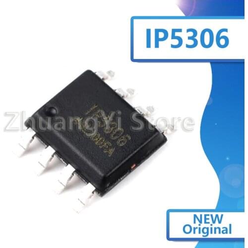 5pcs/lot New original IP5306 2.1 A charging/high integrated mobile power supply chip patch 2.4 A discharge