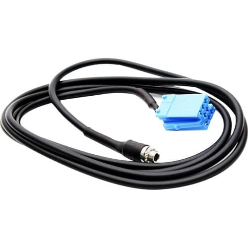 8Pins AUX Audio Cable Adapter For VW Passat B5 Bora AUDI Blaupunkt Radio