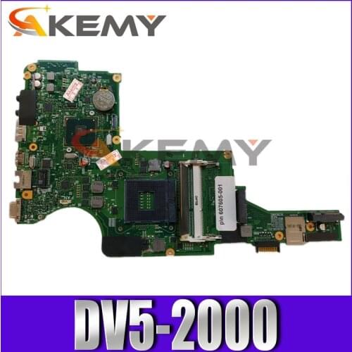 AKemy Laptop Motherboard For HP Pavillion DV5 DV5-2000 HM55 Mainboard 607605-501 DDR3