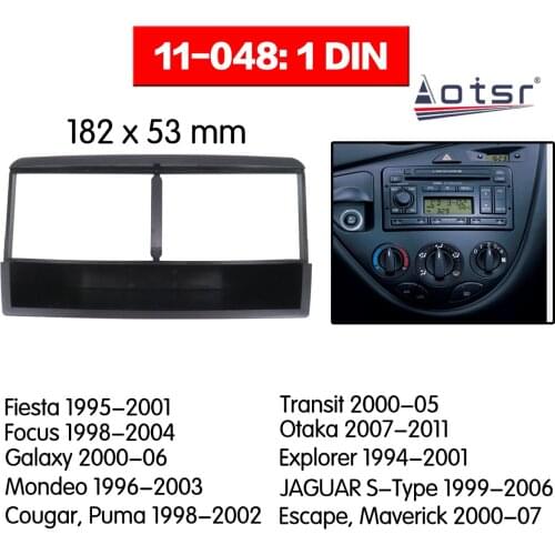 Car Radio frame Audio Fascia For FORD Fiesta 1995 - 2001 Car Stereo Radio Fascia Panel Installation Adapter DVD player Frame