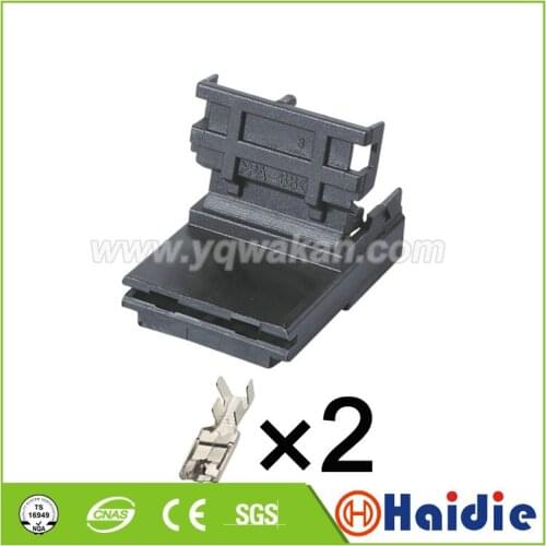 Free shipping 5sets 2pin auto female crimp connector wiring unsealed connector 1544458-1