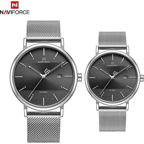 NAVIFORCE Couple Watches Fashion Lover Casul Sport Watch 2019 Luxury Top Brand Bracelet Wrist Watches For Men Women Girls Gifts