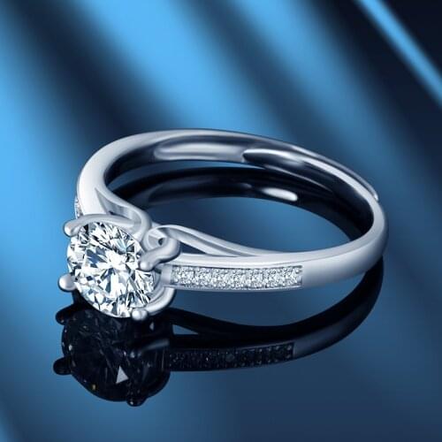 CIBO 2021 new female Mozanstone open ring female Korean temperament accessories custom ring AA-10