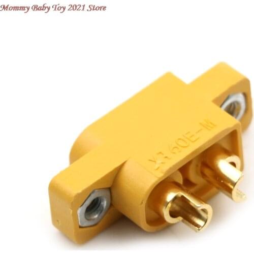 DIY Spare Part Remote Control Toy Parts XT60E-M Mountable XT60 Male Plug Connector For RC Models Multicopter Fixed Board
