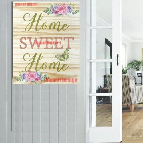 Home sweet home diamond painting 5d diamond mosaic sale diamond art kit home 5d diamond embroidery sale livingroom wall sticker