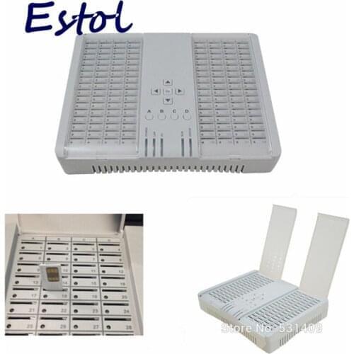 Remote control channel bank sim bank 128 port 128 sim cards working with DBL GOIP,avoid SIM card block GSM sim server Clone