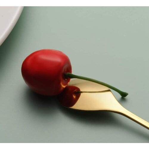 Stainless Steel Coffee Spoon Set10 Pcs Teaspoons Leaf Dessert Spoons Tableware Dessert Spoons Stirring Spoons