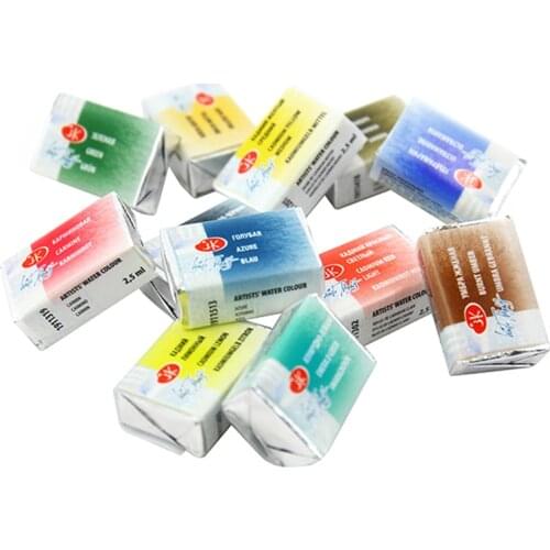 Russian White Nights Artists Solid Watercolor Paints Single Piece A-1