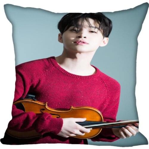 Korea-Pop Henry Lau Printing Square silk Satin Pillowcases 35x35cm,40x40cm One Side Printed Customize your image gift