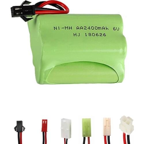 6V 2400mAh NI-MH battery for Remote Controul toy lighting secuity faclities 6v NiMH battery TOYS Car boat Gun battery toy parts