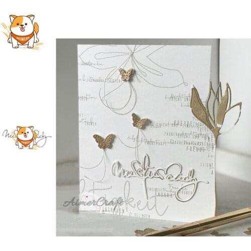 Nur für dich German Only for you Metal Cutting Dies Scrapbooking Stencil Embossing Craft Die Cuts Card Making New Dies For 2019