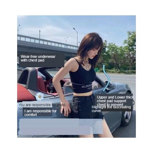 New Beautiful Back Plastic Wrap Chest Vest Womens Base Sports Vest Sling Tube Top Breathable Vest Tank Tops Nylon