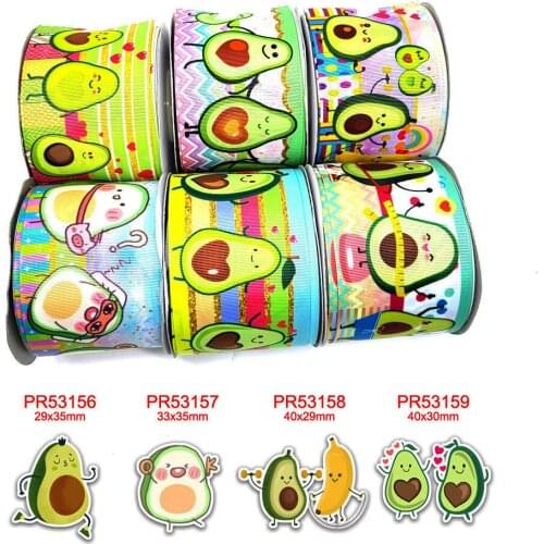 Cartoon characters printed grosgrain ribbon 43239