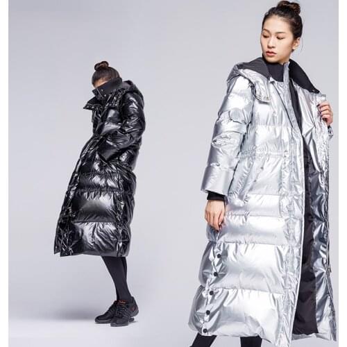 Womens Down Jacket Winter Oversize Ultra Light Down Coat Kids Warm Ballet Dance Shiny Down Jacket Coats 2020 White Duck Down