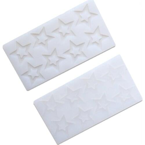 Five-pointed star silicone fondant mold Silicone chocolate mold Cake mold decoration Food grade silicone