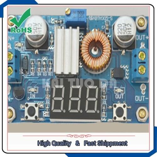 5A high power 75W DC-DC adjustable step-down buck module with a voltage watch better than LM2596 power supply converter