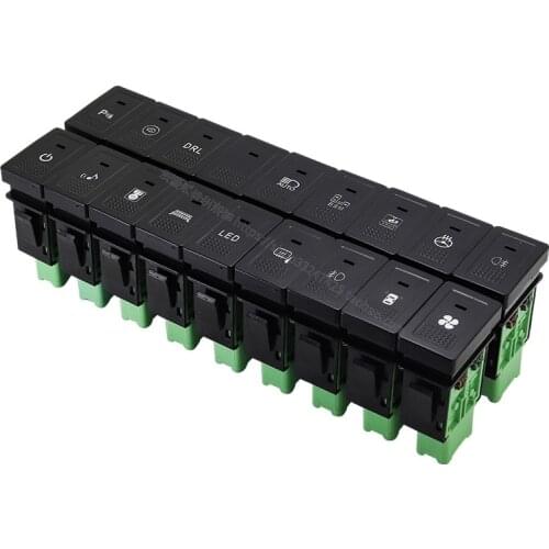 LED Fog Light Radar wire Parking sensor Camera Recorder Monitor Fan Tailgate Trunk Switch Button for Suzuki Vitra