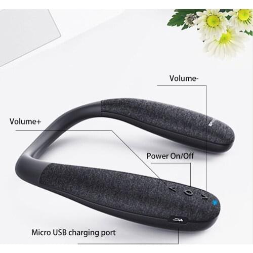 Outdoor Neck Hanging Bluetooth Speakers Portable Column Wireless Hi-Fi Stereo Music Subwoofer Bocinas Sound System Altavoz Sport