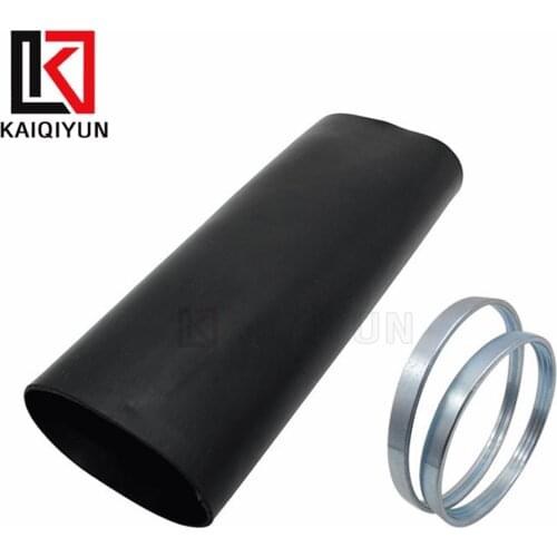 Rear Rubber Sleeve Air Spring w/Crimping Ring For Mercedes Benz W220 w/Airmatic 2000-2006 Air Suspension Shock Absorber
