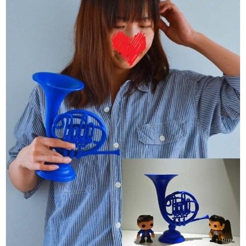 1pcs New How I Met Your Mother Blue Resin Horn Home Desk Decor Cosplay Prop Toy Women Men Christmas Gift